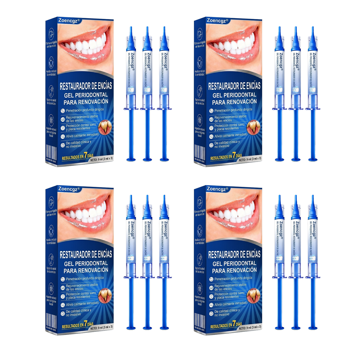 Zoencgz® 🦷🧴 Gel antibacteriano para la regeneración de las encías | Resultados visibles en 7 días