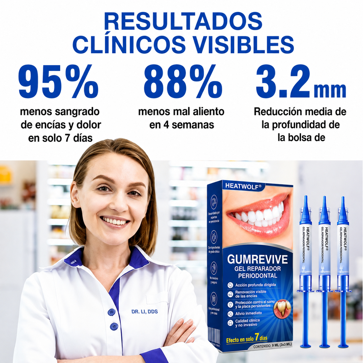 🇪🇸👨‍⚕️✅🦷HEATWOLF® GumRevive Gel Reparador Periodontal