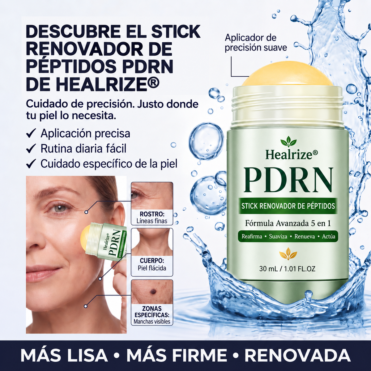 Healrize® Barra PDRN Antiedad para Manchas ✨ Suaviza arrugas y mejora el aspecto de las manchas 🎈