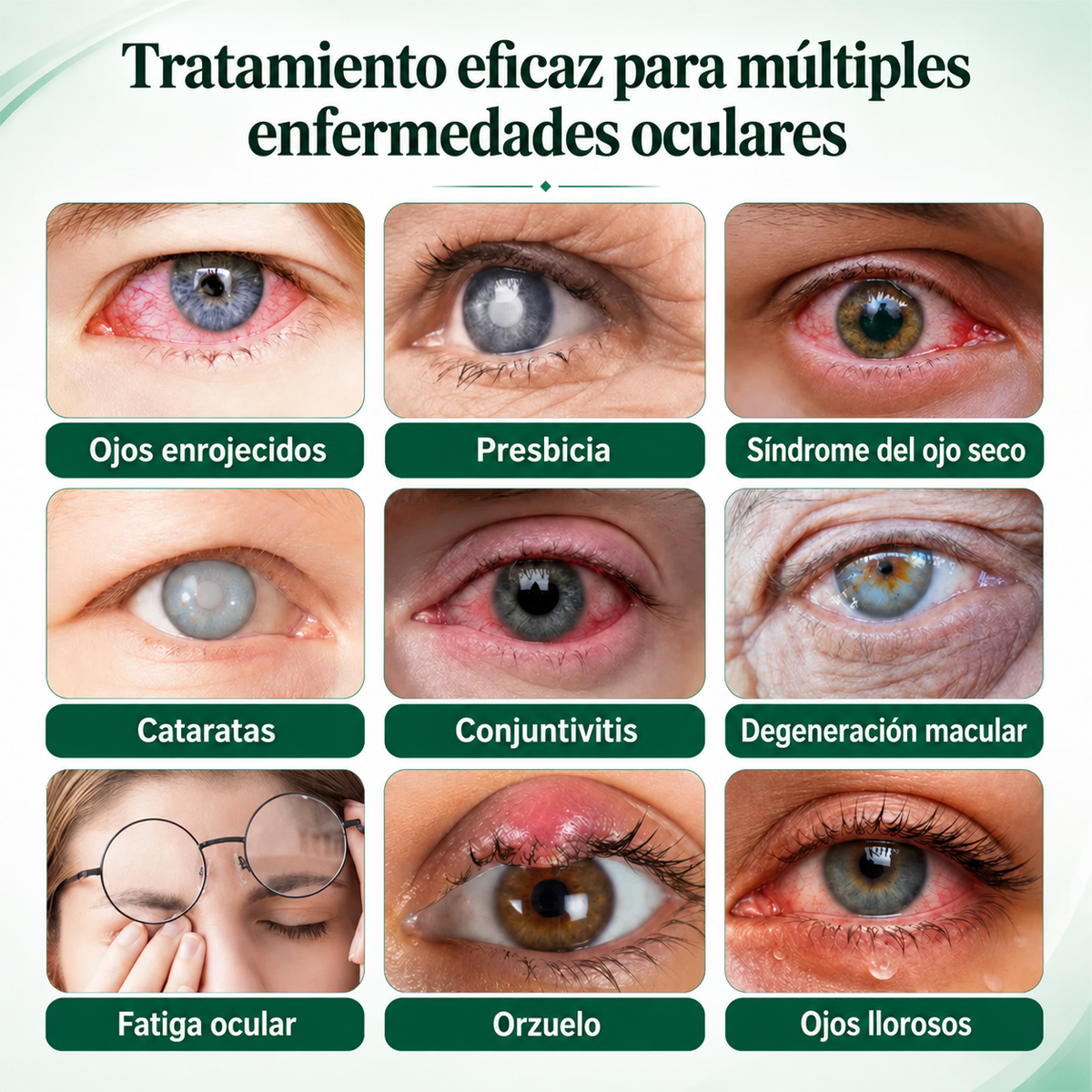CureVivo® Nano Clear Vision Suero en Rodillo Ocular – Alivio Ocular Profesional y Soporte para la Visión