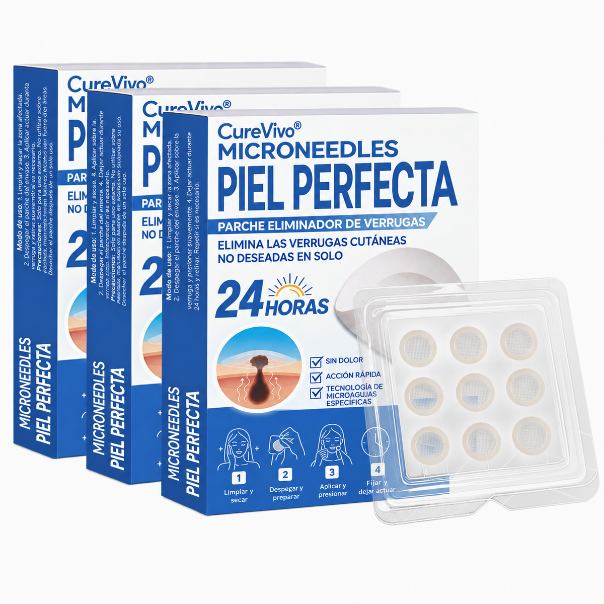 Tienda Oficial | CureVivo® Parche Cutáneo de Microagujas 01