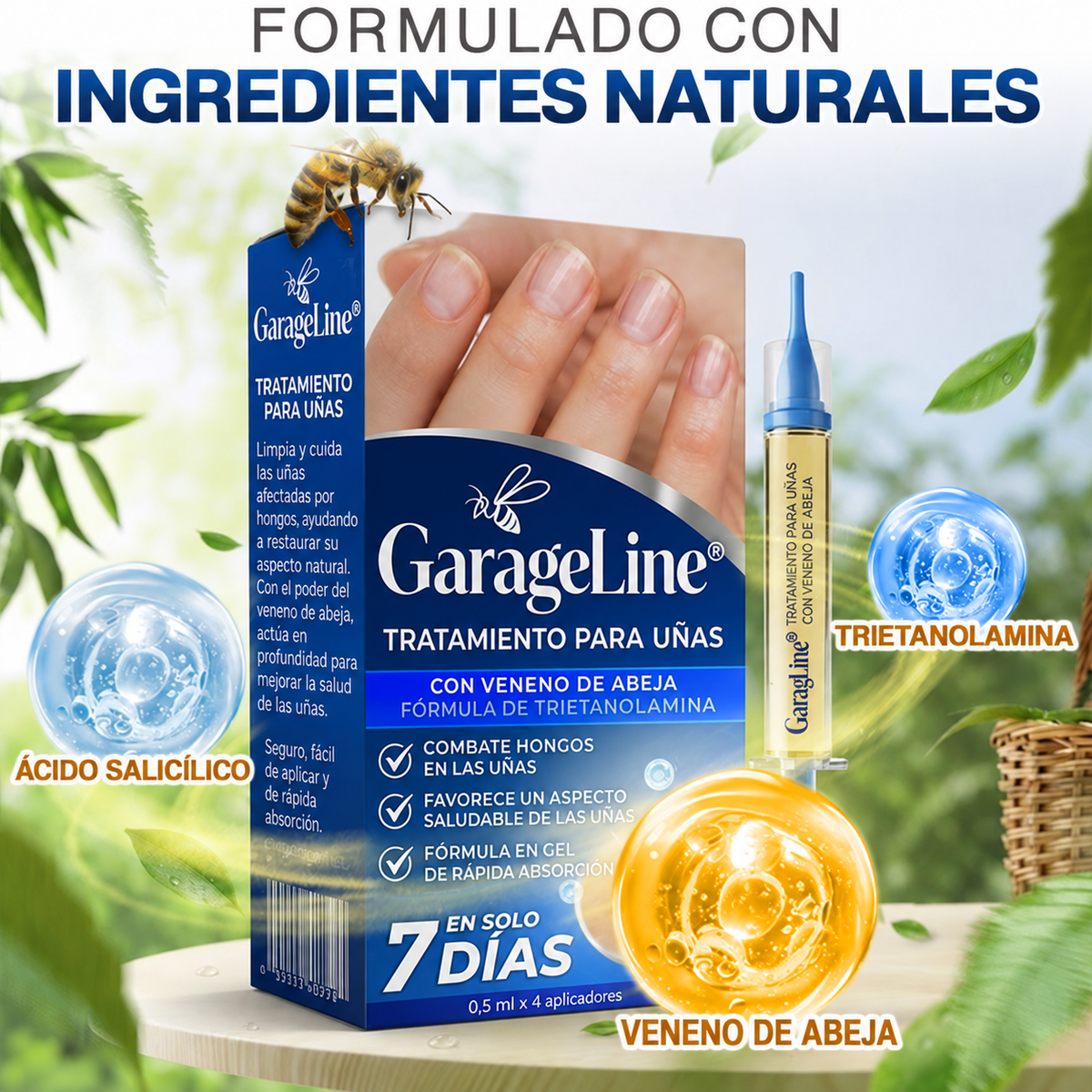 GarageLine® Tratamiento para Uñas con Veneno de Abeja Contra Hongos