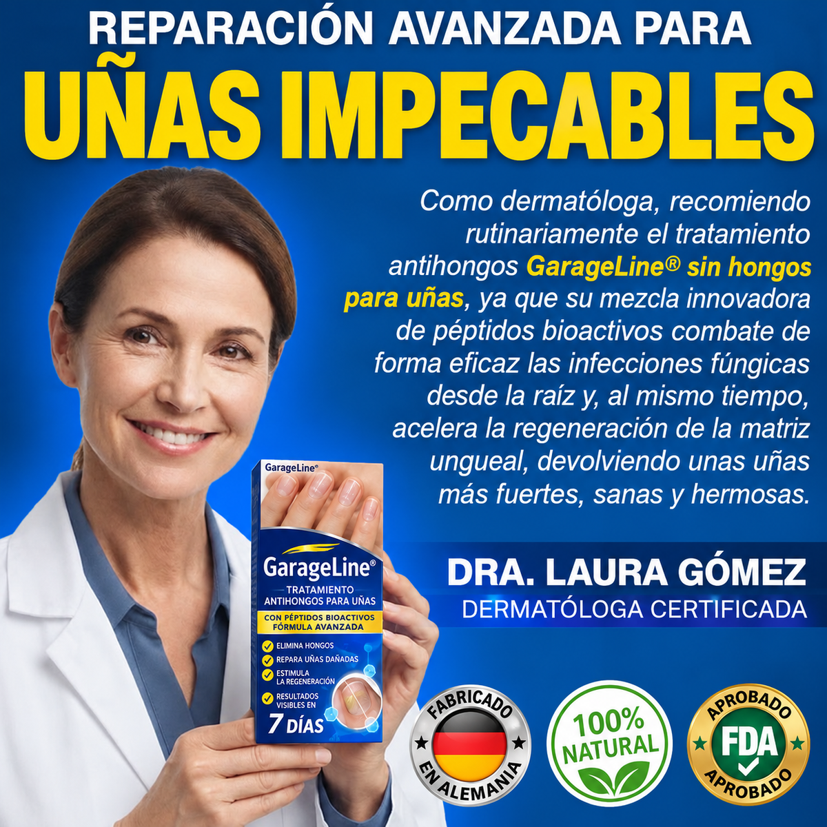 GarageLine® Tratamiento para Uñas con Veneno de Abeja Contra Hongos